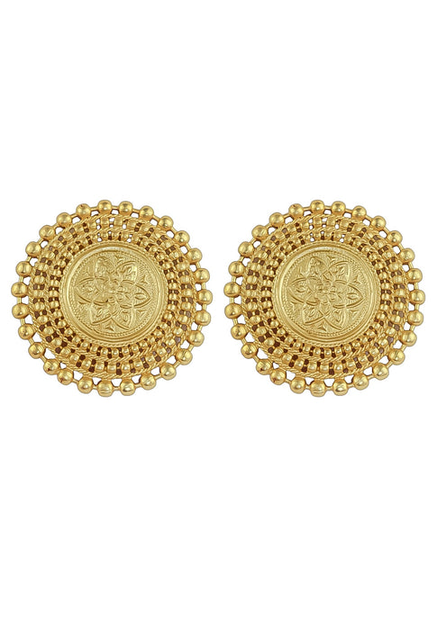 Golden Mandala Earrings by Bombay Sunset