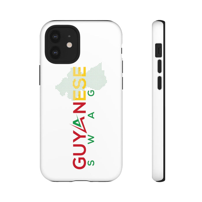 Guyanese Swag Guyana Map Phone Tough Cases (White)