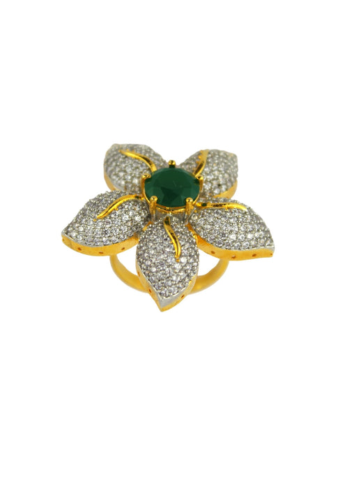 Zircons Lilly Ring by Bombay Sunset