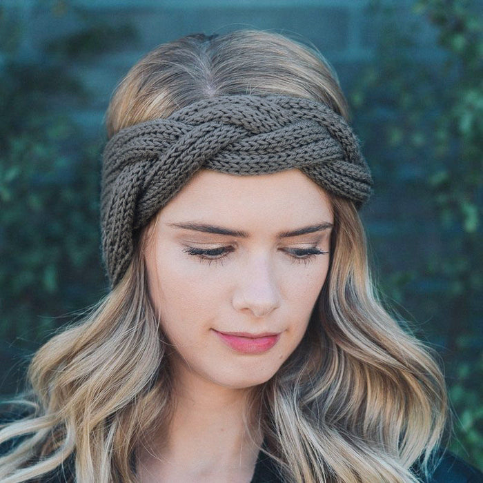 Women Warm Crocheted Headwrap