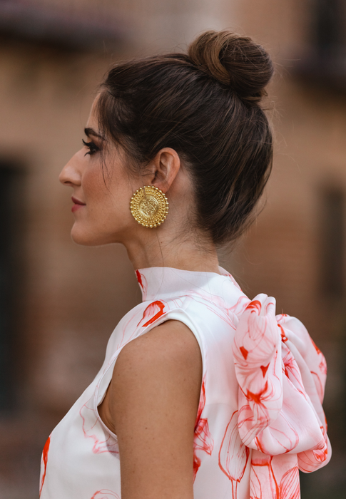 Golden Mandala Earrings by Bombay Sunset