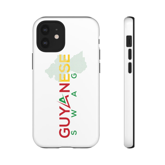 Guyanese Swag Guyana Map Phone Tough Cases (White)