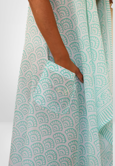 Turquoise Mykonos Boho Dress by Bombay Sunset