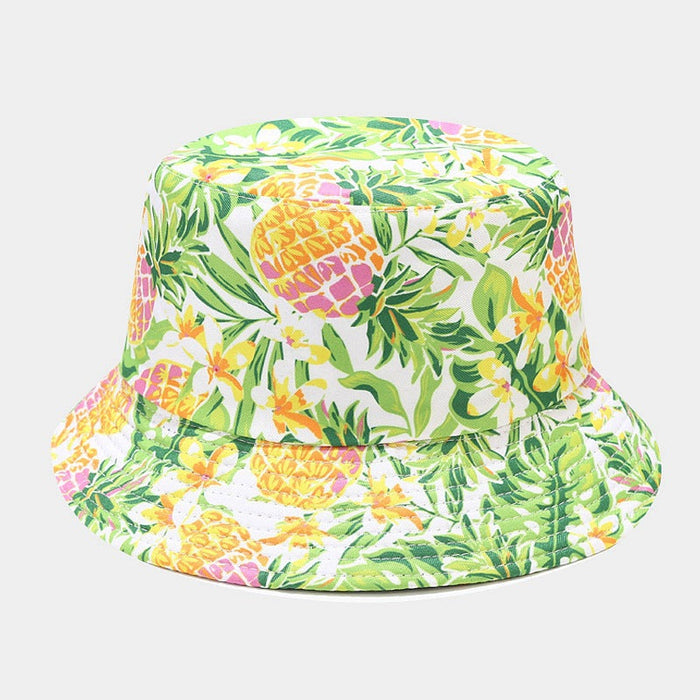 Unisex Fruit Pattern Reversible Bucket Hat