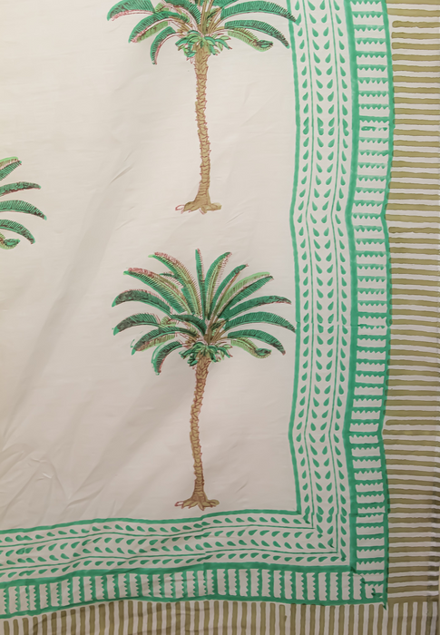 Green Palm Tree Beach Wrap by Bombay Sunset