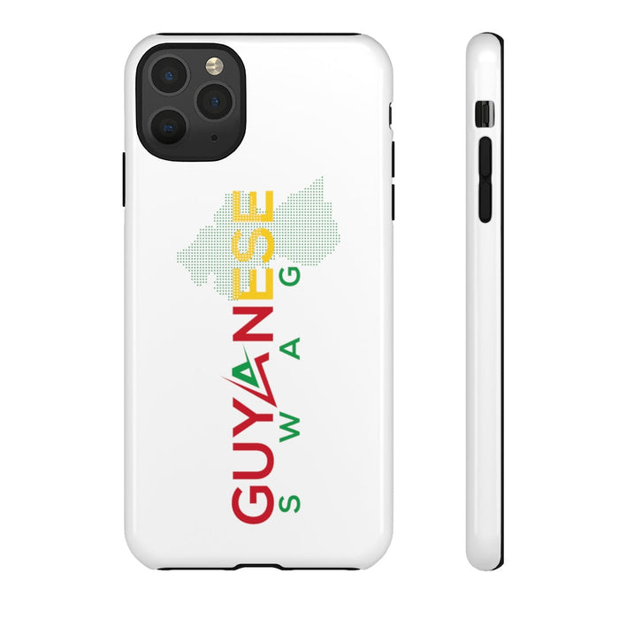 Guyanese Swag Guyana Map Phone Tough Cases (White)