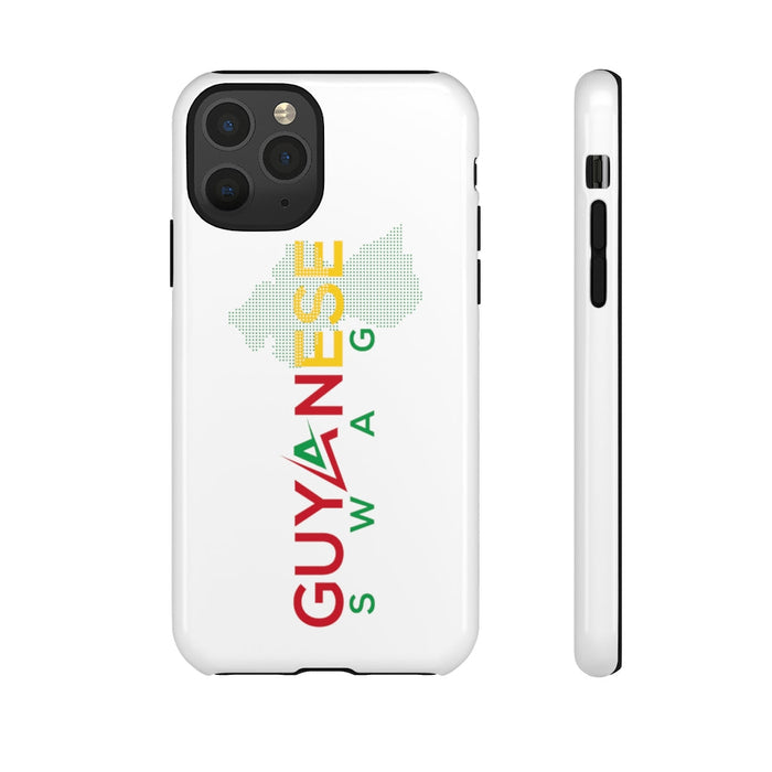 Guyanese Swag Guyana Map Phone Tough Cases (White)