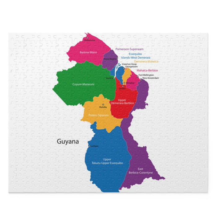 Guyana Map Puzzle (120, 252, 500-Piece)