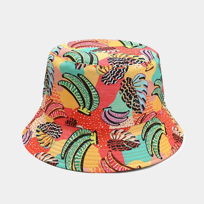 Unisex Fruit Pattern Reversible Bucket Hat