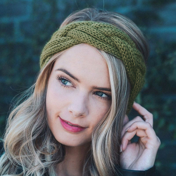 Women Warm Crocheted Headwrap