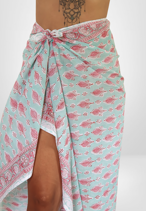 Pisces Turquoise Beach Wrap by Bombay Sunset