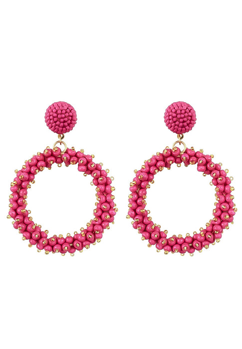 Danzon Fuchsia Earrings by Bombay Sunset