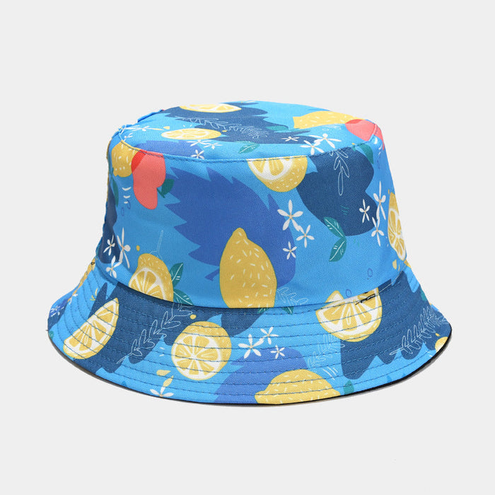 Unisex Fruit Pattern Reversible Bucket Hat