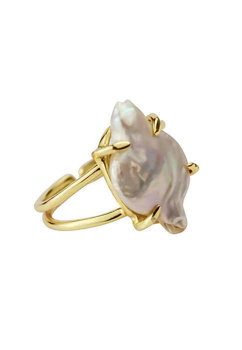 Amira Pearl Ring by Bombay Sunset