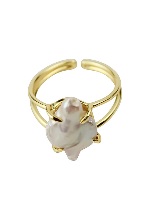 Amira Pearl Ring by Bombay Sunset