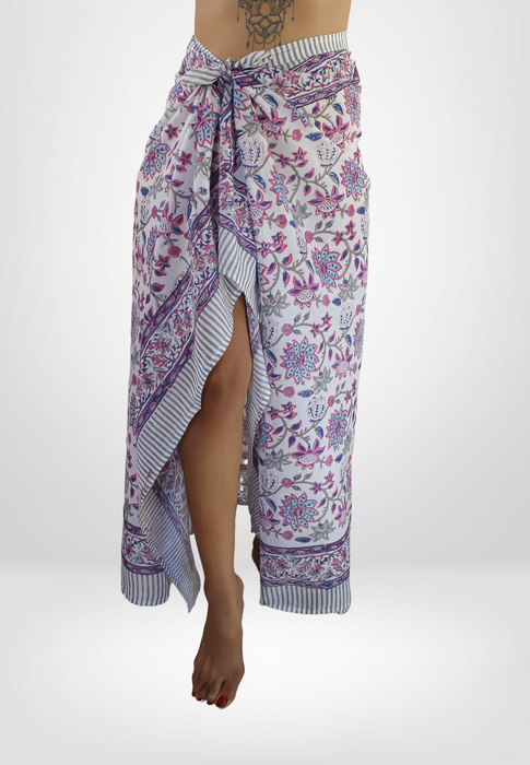 Lavender Daffodil Beach Wrap by Bombay Sunset