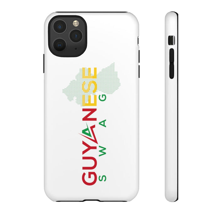 Guyanese Swag Guyana Map Phone Tough Cases (White)