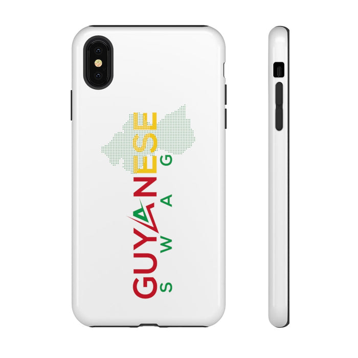 Guyanese Swag Guyana Map Phone Tough Cases (White)