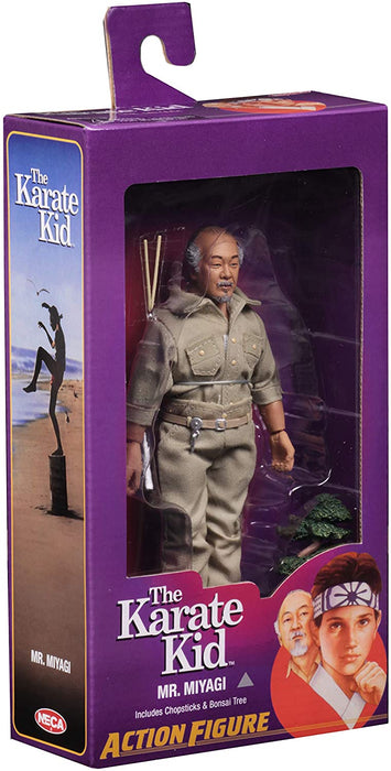 NECA - Retro Clothed Action Figures - Karate Kid (1984) - 8"  Mr. Miyagi Figure