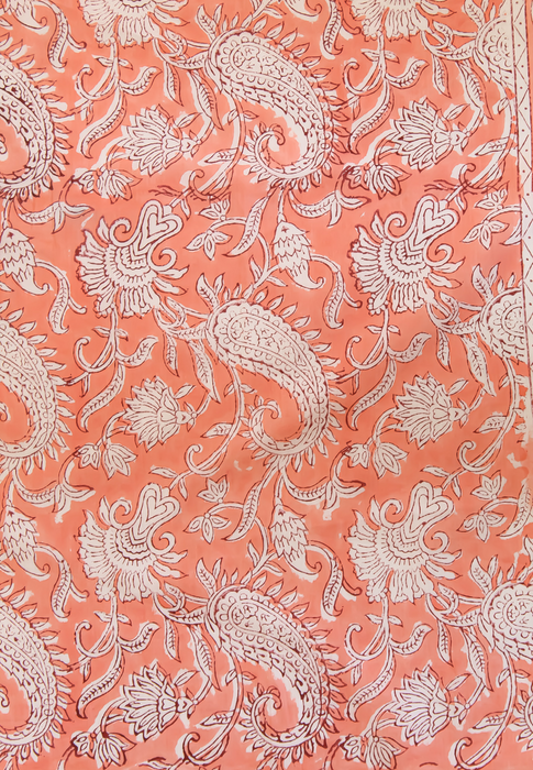 Peach Paisley Beach Wrap by Bombay Sunset