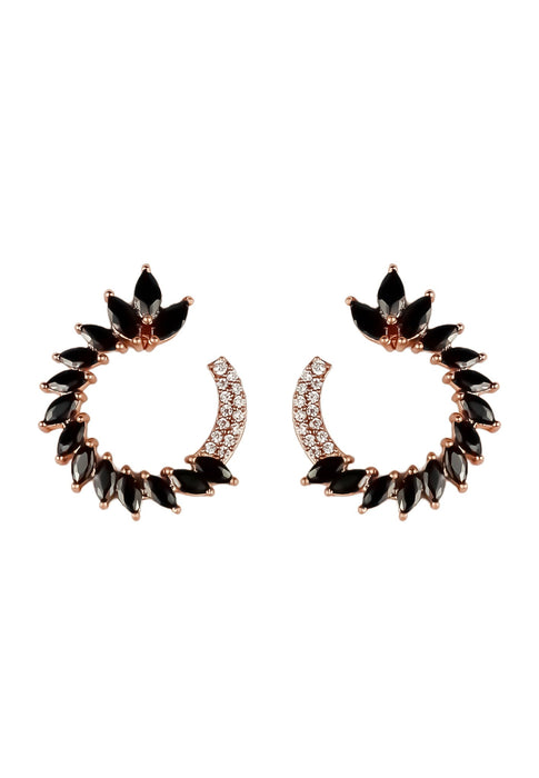 Rose-gold Viper Earrings by Bombay Sunset
