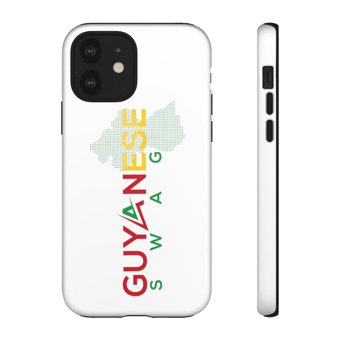 Guyanese Swag Guyana Map Phone Tough Cases (White)