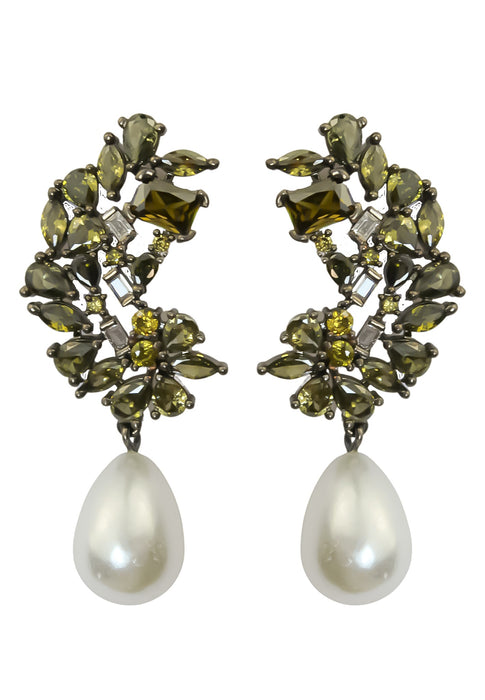 Frosty Pearl Earrings by Bombay Sunset