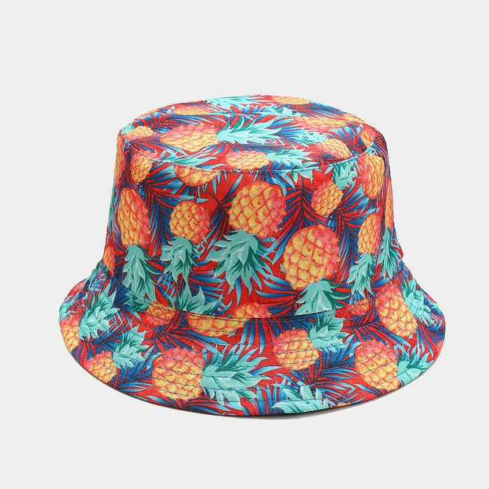 Unisex Fruit Pattern Reversible Bucket Hat