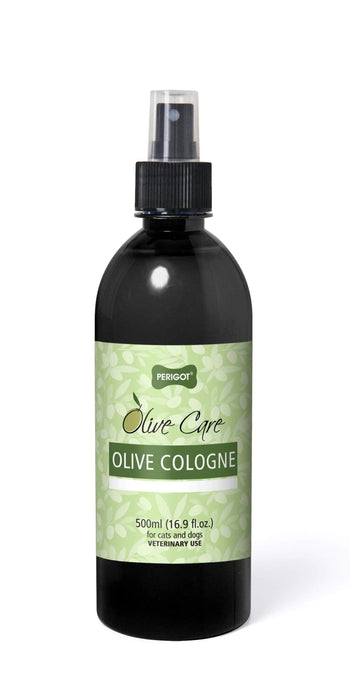 Perigot - Olive Care Pet Cologne 500 ml (16.9 fl.oz.) | Deodorant and Perfume Spray  | Cat & Dog