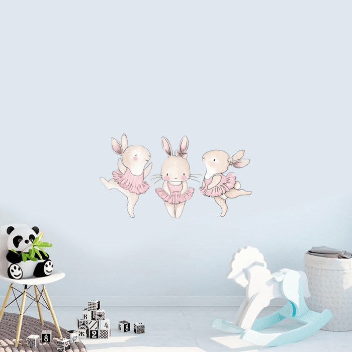 Cute Rabbit Trio Ballet Dance