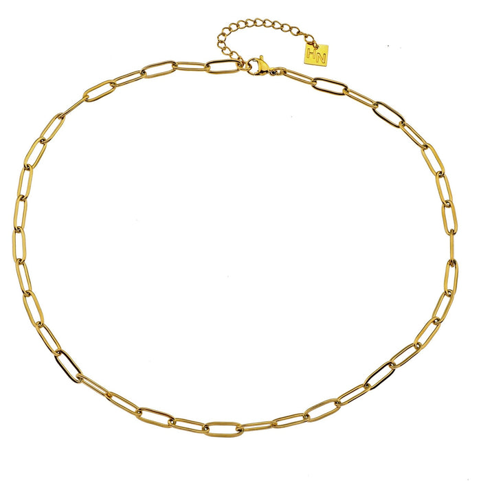 DALIA Essential Gold Chain Link Paper-Clip Necklace