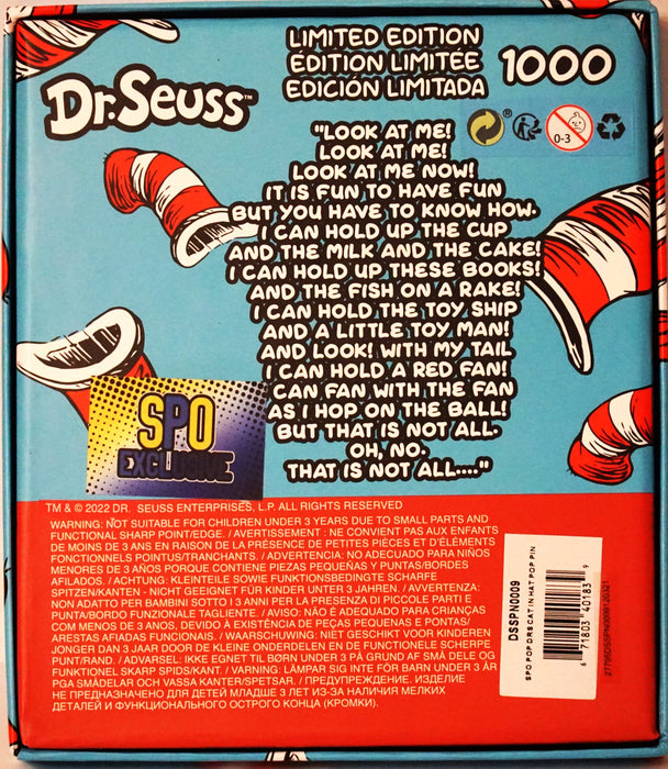 Pop Pin! Dr. Seuss: Cat in the Hat SPO Exclusive Limited Edition 1000 pcs