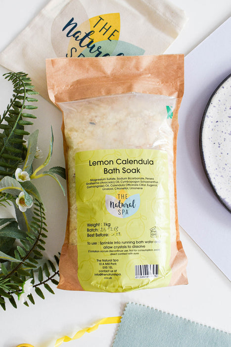 225g Lemon and Calendula Bath Soak - Compostable pouch