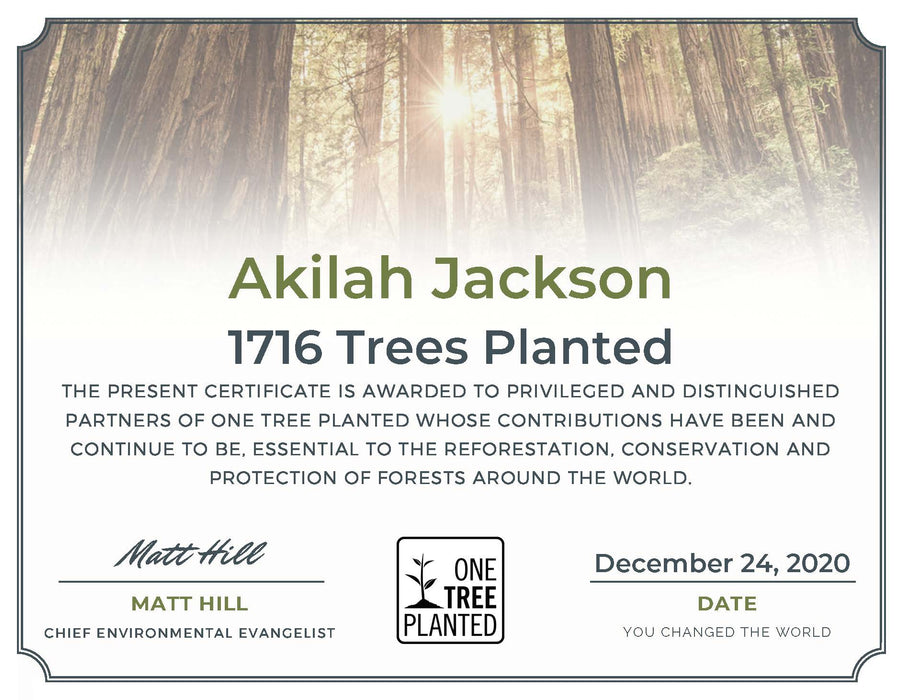 Just $1 plants 1 tree Campaign
