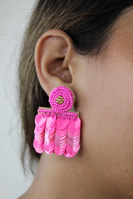 Bolero Pink Earrings by Bombay Sunset