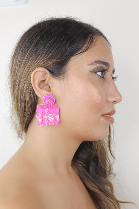 Bolero Pink Earrings by Bombay Sunset