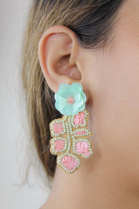 Cha-Cha Pink Earrings by Bombay Sunset