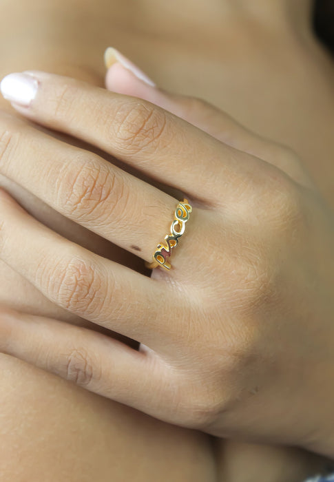 Pisces Zodiac Ring by Bombay Sunset