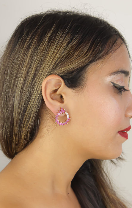 Rose-gold Viper Earrings by Bombay Sunset