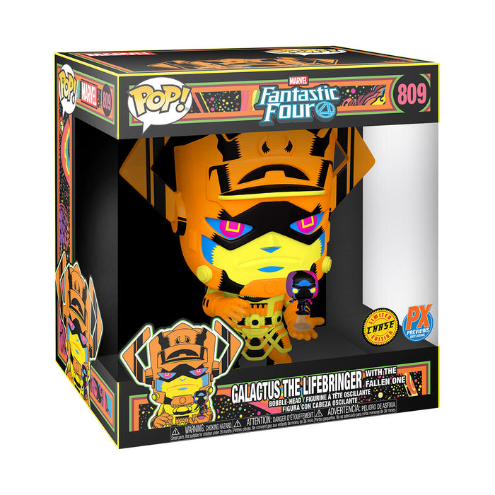 Funko Pop! Jumbo Marvel: Galactus w/ Silver Surfer - Blacklight 10" Previews Exclusive