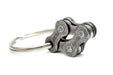 Bike Key Ring “4” made of Recycled Bike Chain - black