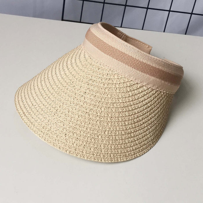 Women's Summer Empty Top Sun Protection Straw Hat