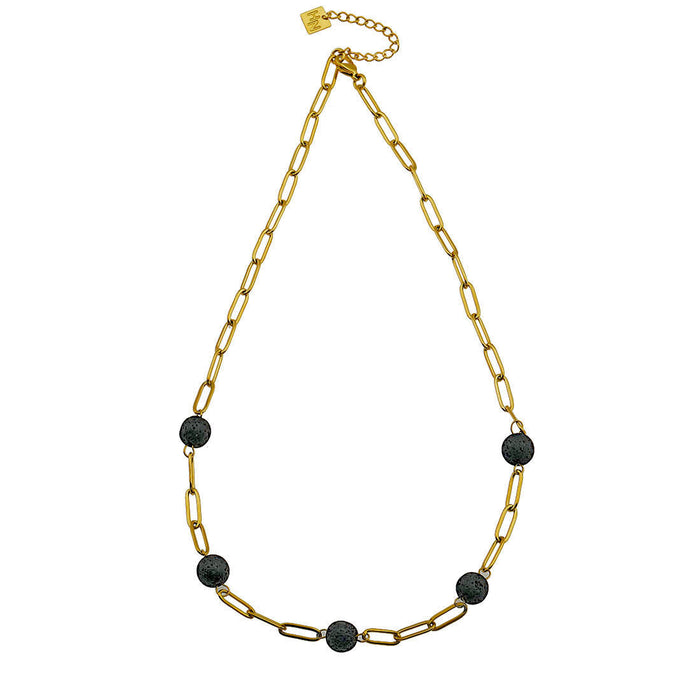 MYAH Volcanic Lava Stone Necklace