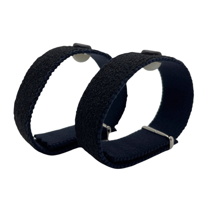 Motion Sickness Bands- Adjustable Acupressure Bracelets- Calming Nausea Relief (pair) Black