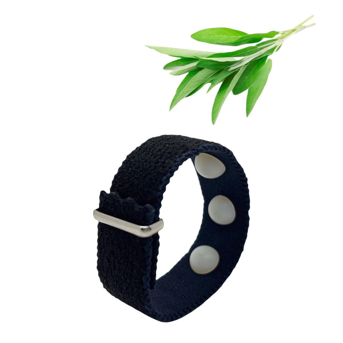 Menopause Multi Symptom Relief Acupressure Bracelet-Clary Sage Scented Adjustable Band- Reduces Hot Flashes, Sleeplessness, Night Sweats and Stress