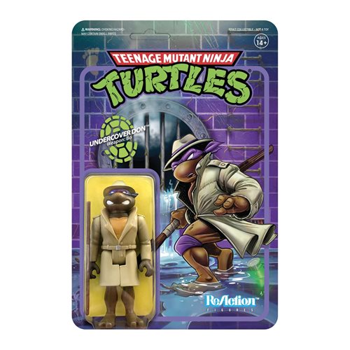 Teenage Mutant Ninja Turtles Undercover Donatello 3 3/4-Inch ReAction Figure