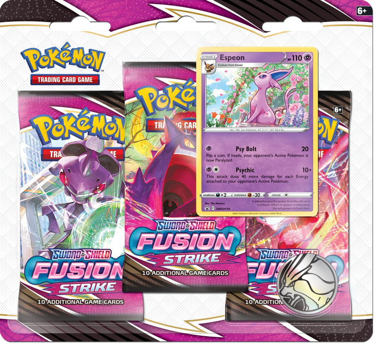 Pokemon: SS8 Fusion Strike 3-Pack Blister