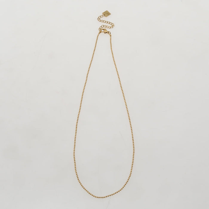 VEERA Dainty Beads-Chain Gold Necklace