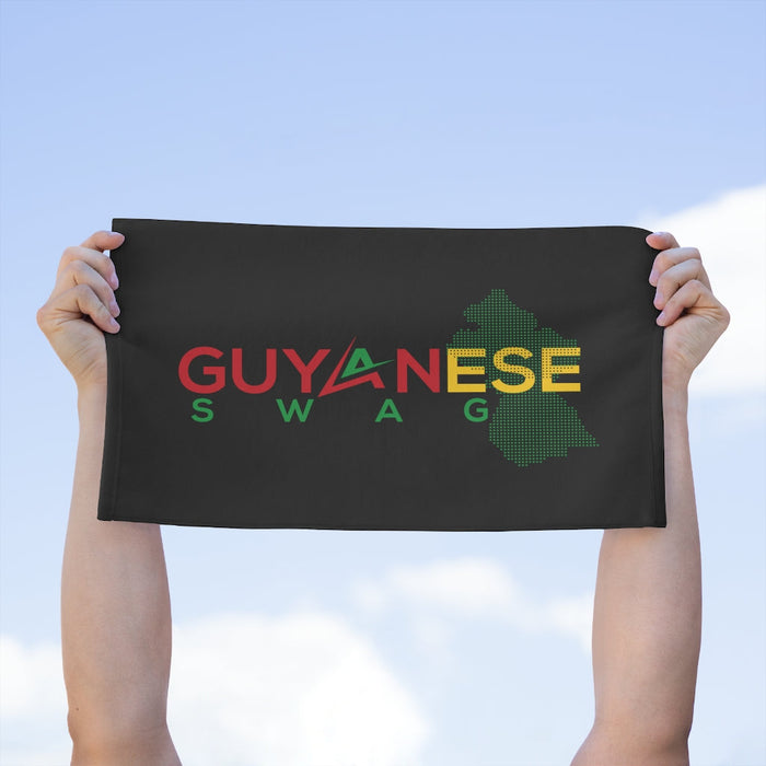 Guyanese Swag Guyana Map Rally Towel, 11x18