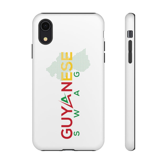 Guyanese Swag Guyana Map Phone Tough Cases (White)